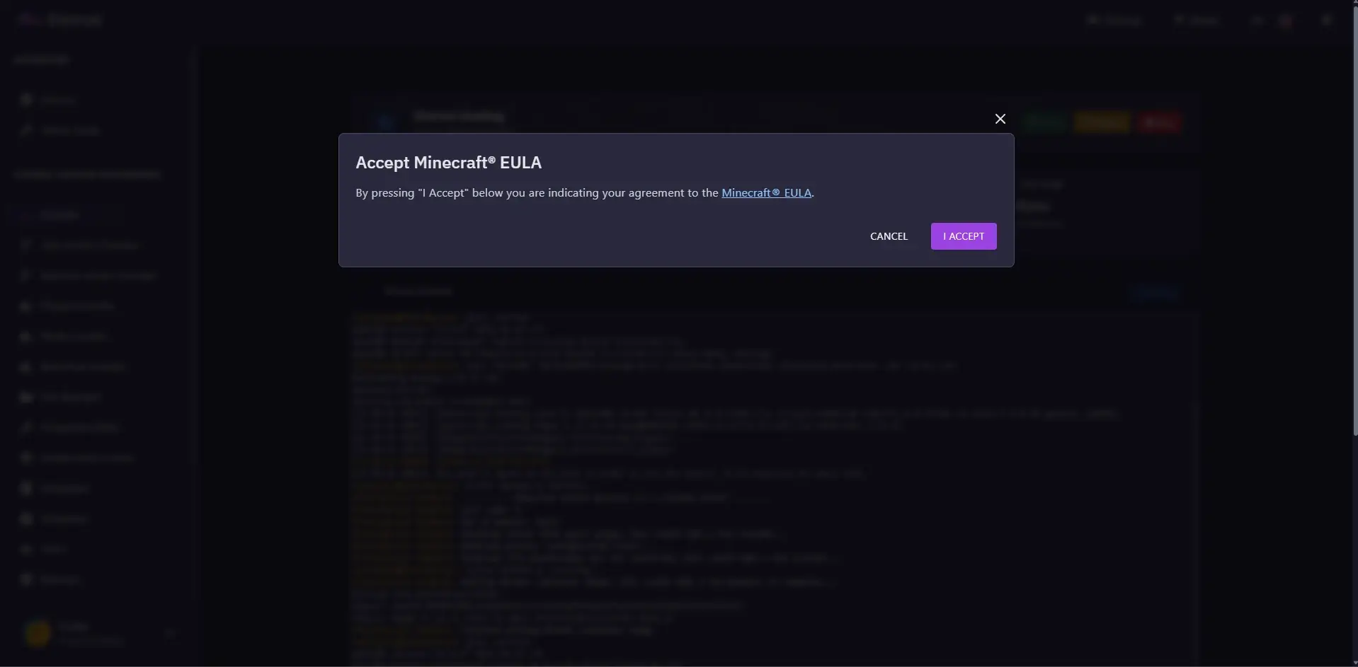 Minecraft EULA Acceptance